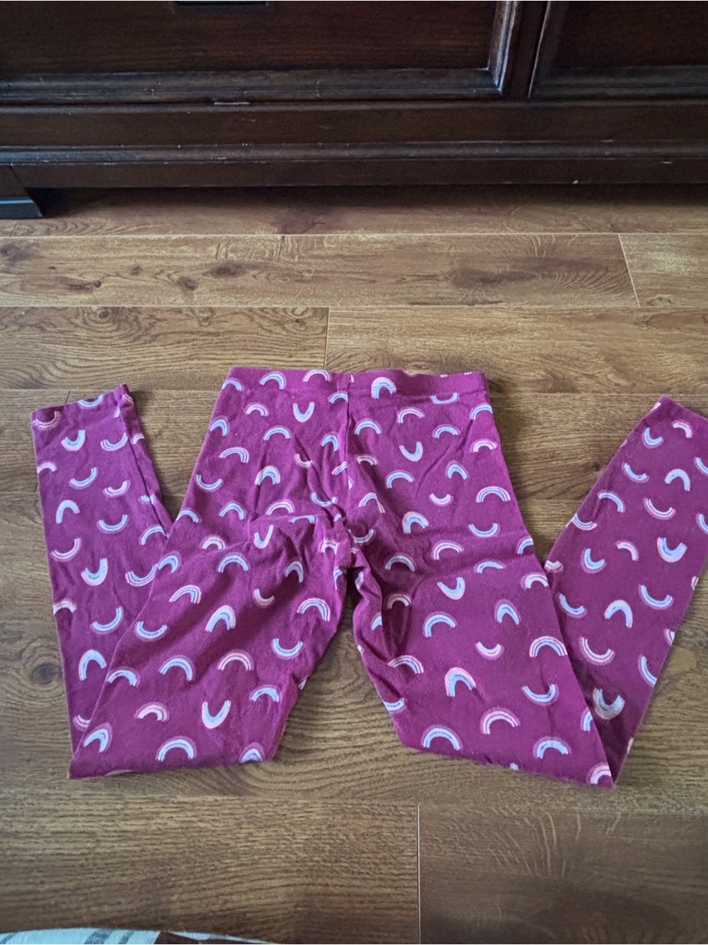 Wonder Nation rainbow leggings in size L (10-12)